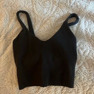 black lululemon align tank